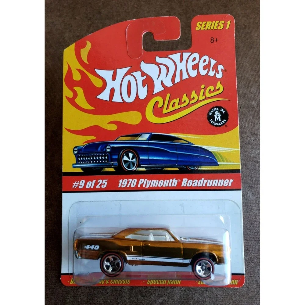 2005 Hot Wheels 1970 PLYMOUTH ROADRUNNER 440 Spectraflame Gold CLASSICS SERIES 1